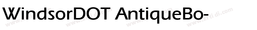 WindsorDOT AntiqueBo字体转换